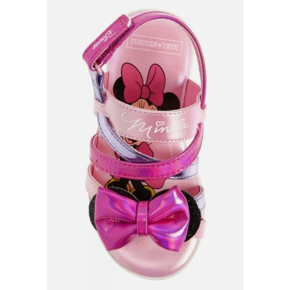 Tucker Tate X DISNEY Minnie Mouse Bow Strappy Sandal Toddler Girls Size 11M NEW! - Picture 2 of 10